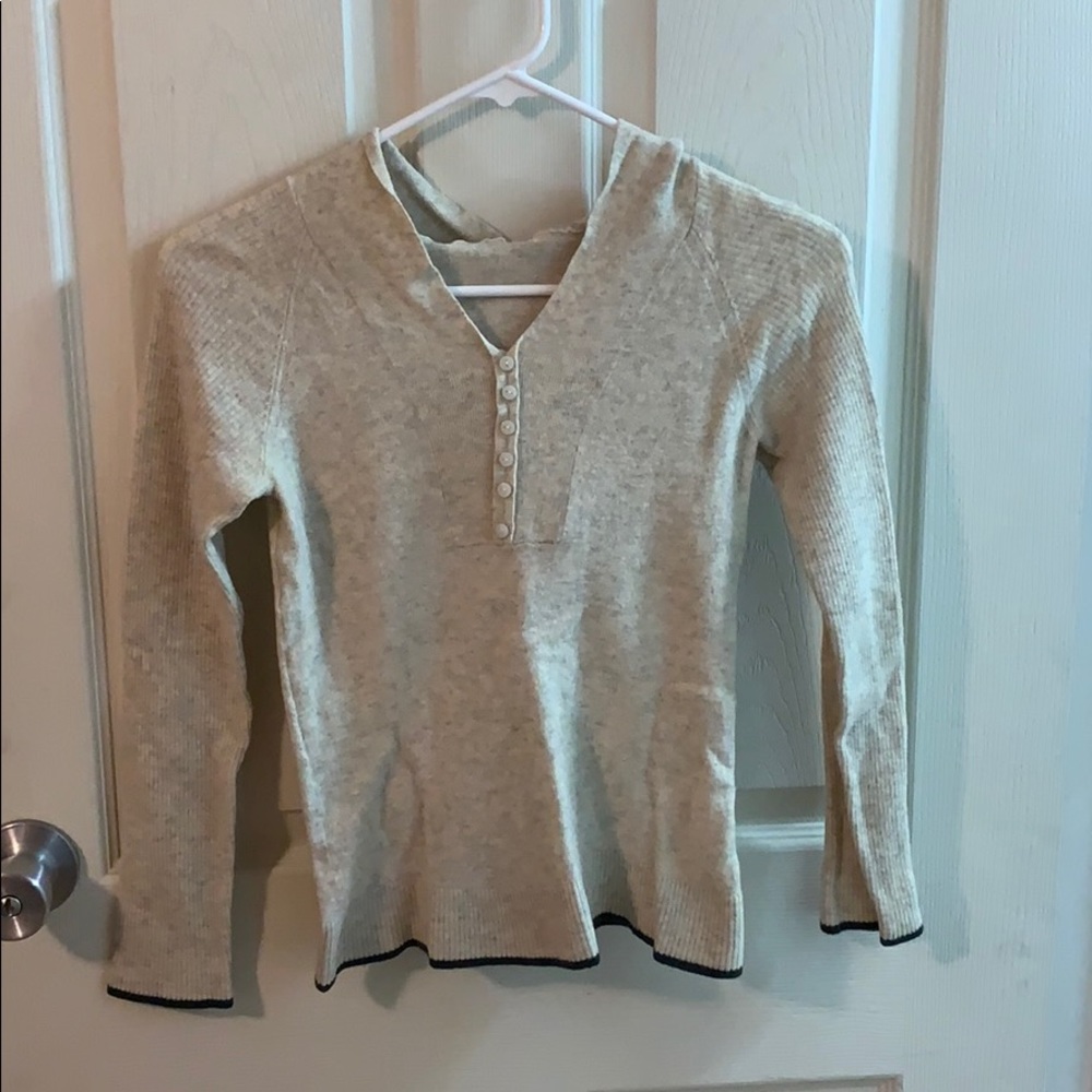 Knit hoodie